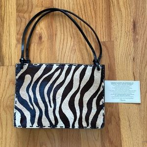 Vintage Fossil calf hair shoulder bag